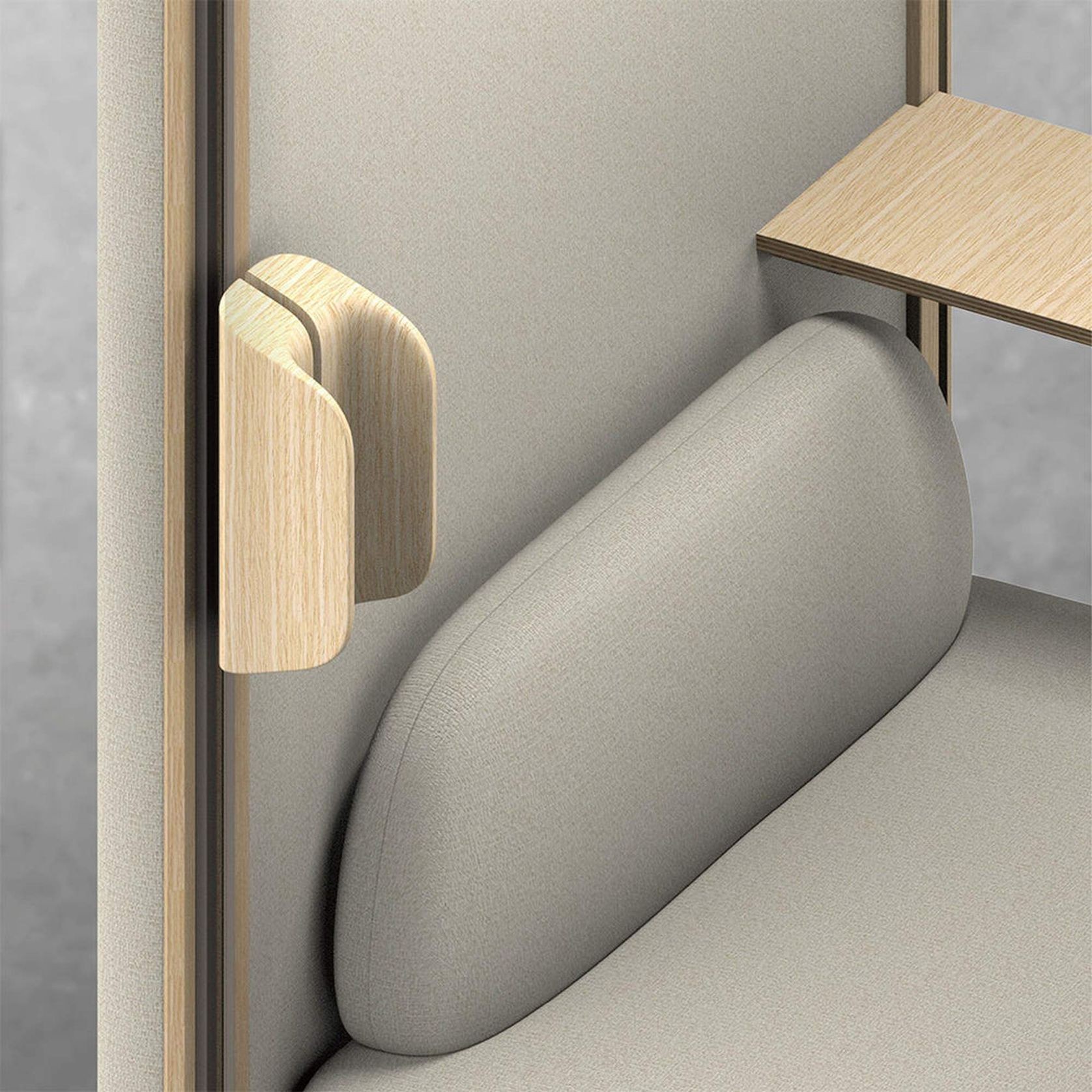 DUKE Single Seater Acoustic Office Silent Booth Pod - Beige gallery detail image