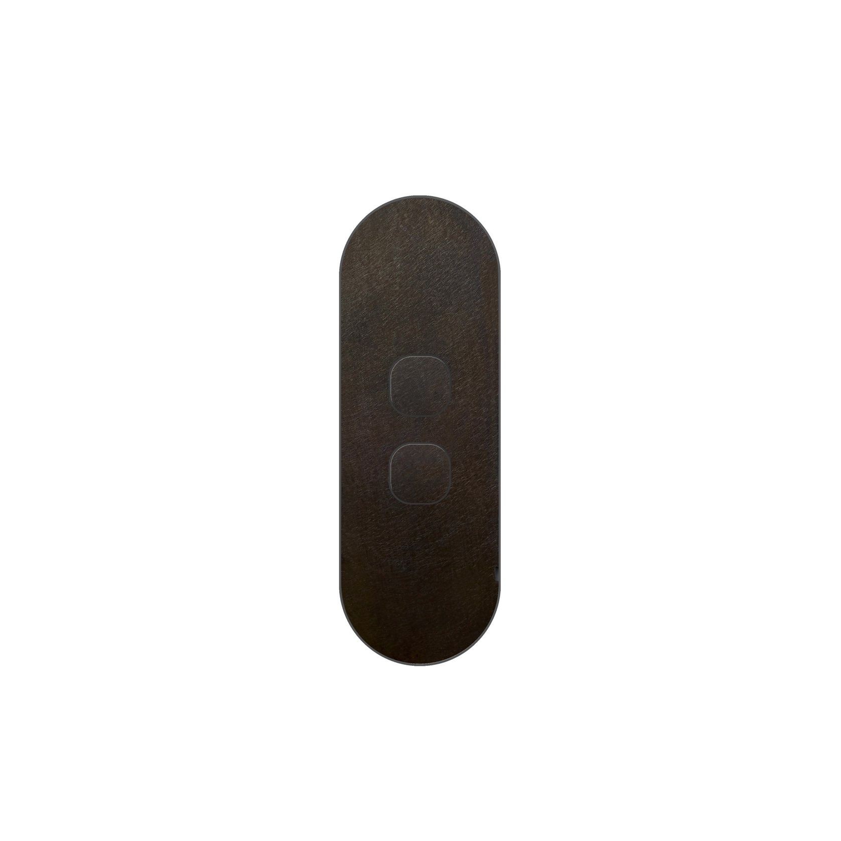 13 Carbon 2 Gang Switch Grid Faceplate gallery detail image