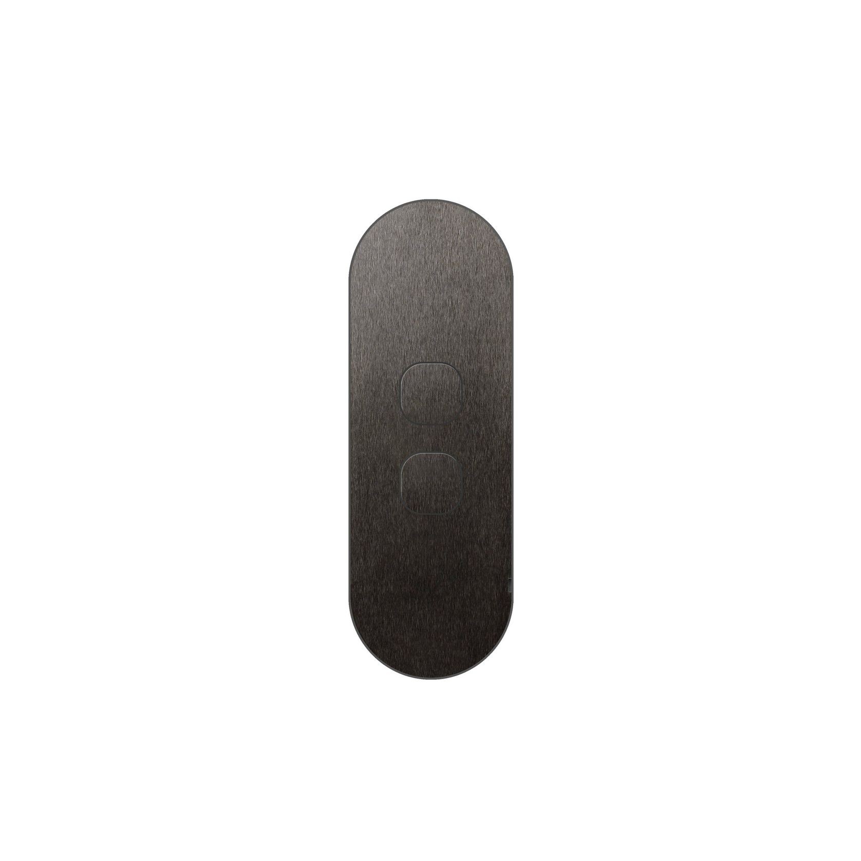 13 Carbon 2 Gang Switch Grid Faceplate gallery detail image