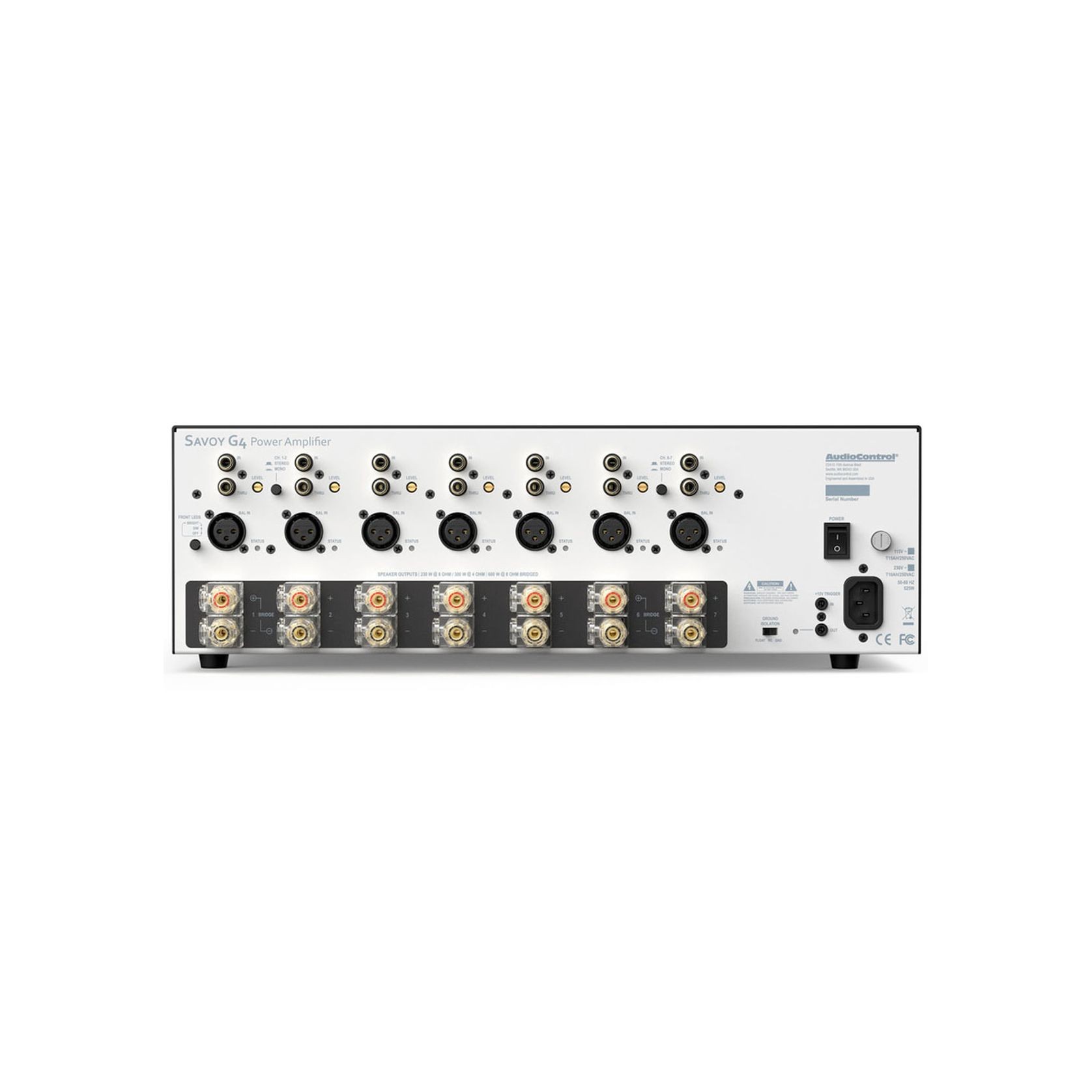 AudioControl Savoy 7 Channel Class H Power Amplifier gallery detail image
