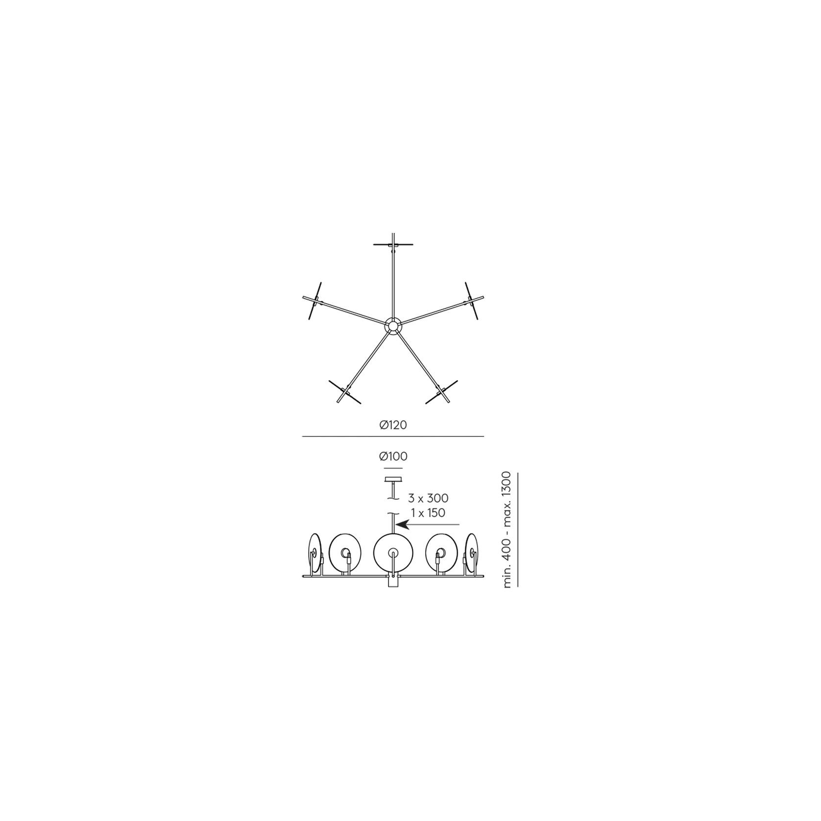 Erto 5lt Pendant Light gallery detail image