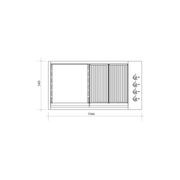 Artusi 104cm 4 Burner Built-In Gas BBQ - Stainless Steel gallery detail image