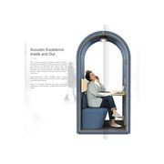 DUKE Single Seater Acoustic Office Silent Booth Pod - Beige gallery detail image