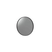 Frame XL 750 Round Mirror Brushed Black gallery detail image