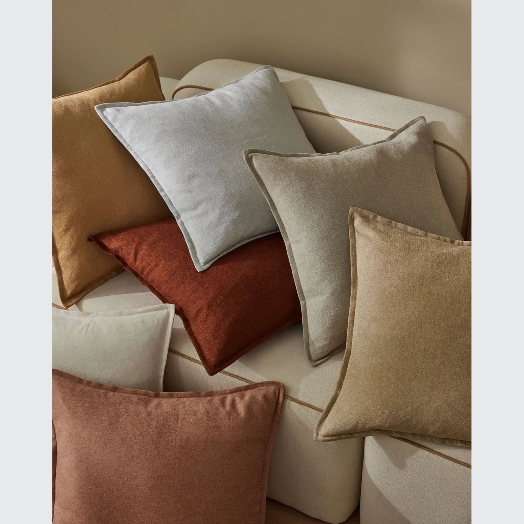 Weave Home Fiore Cushion - Glacier | Square and Lumbar gallery detail image