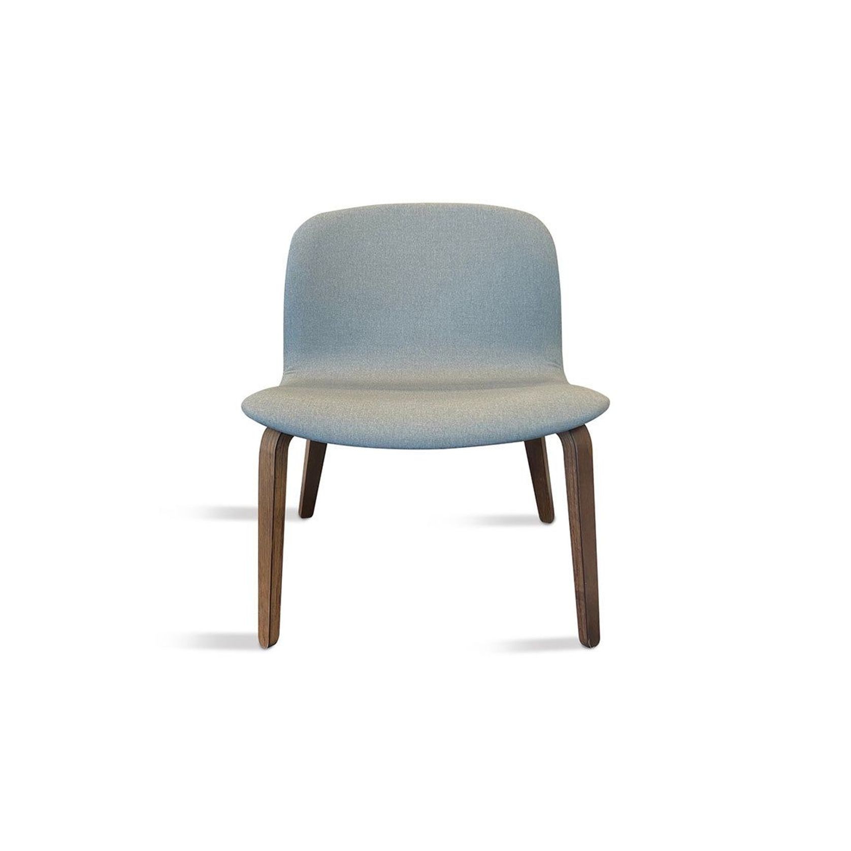 LOTTIE Lounge Chair - Walnut & Grey gallery detail image