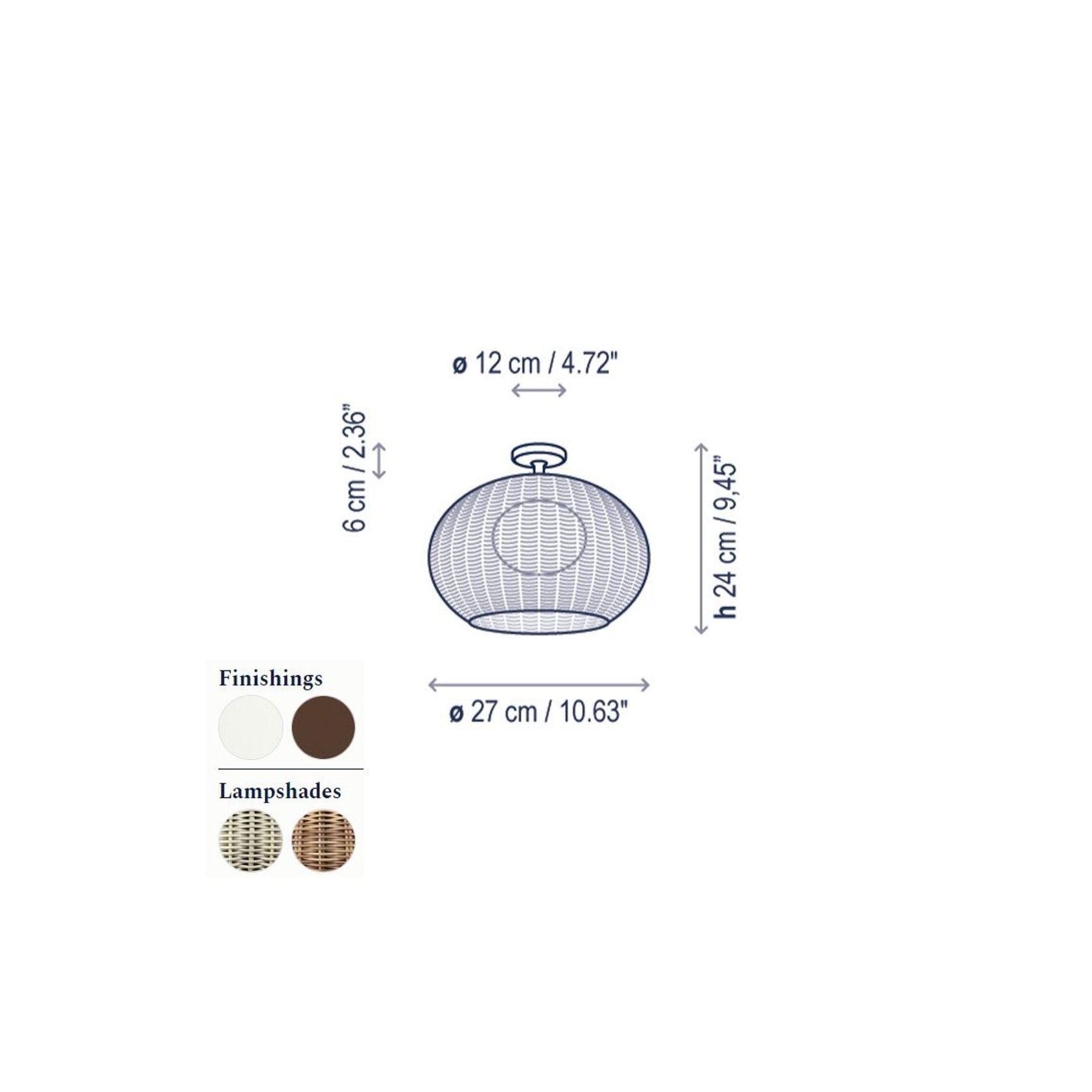Garota PF/01 Ceiling Light gallery detail image
