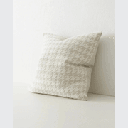 Weave Home Giovanni Cushion - Salt | Bouclé Houndstooth gallery detail image