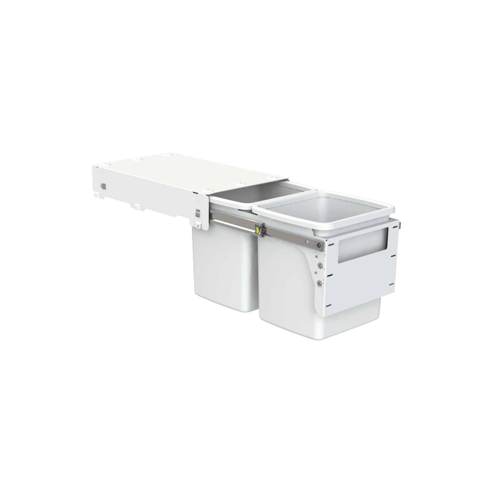 Hideaway Compact 2 x 15L Buckets | Door Pull gallery detail image