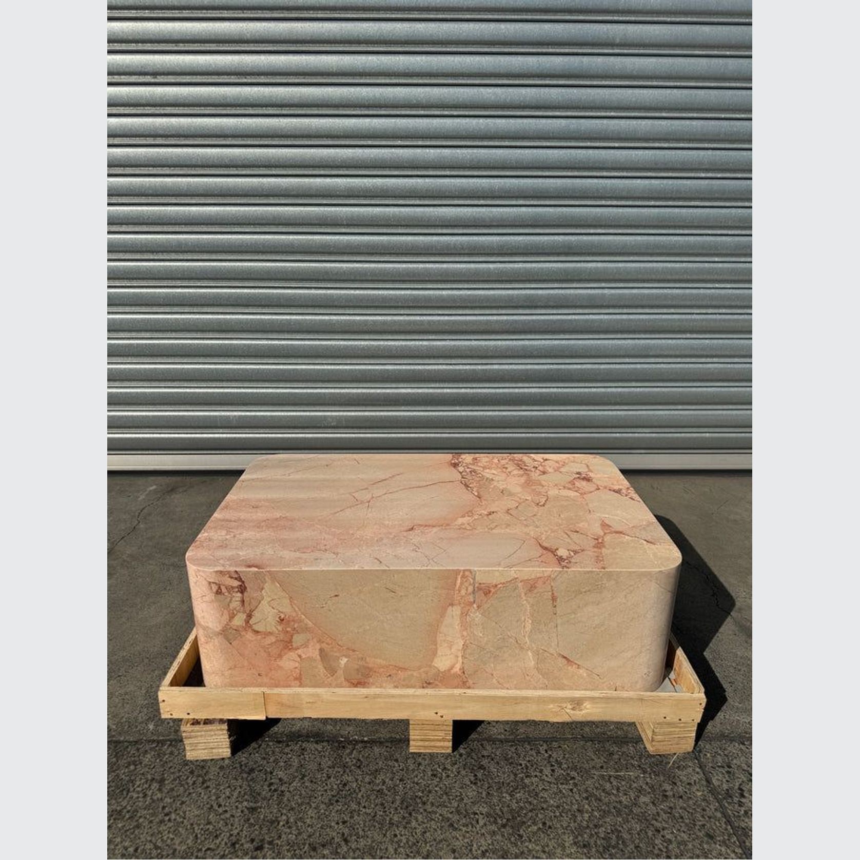 Block Coffee Table - Moonlight Marble | Natural Stone Co. gallery detail image