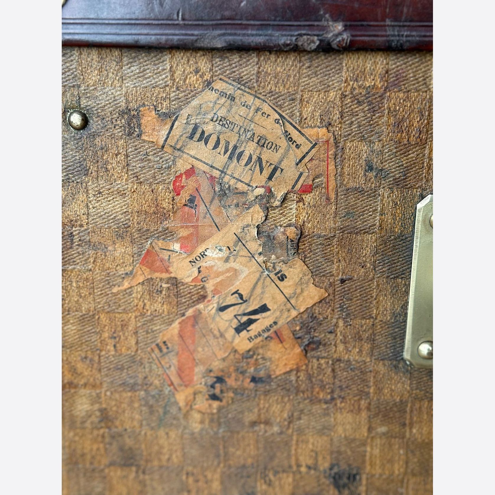 Antique French Travelling Trunk gallery detail image