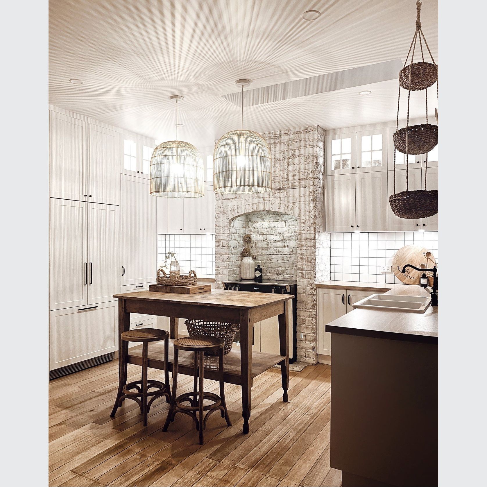 Natural Rattan Cane Wicker Pendant Light - Siena - 2 Sizes gallery detail image