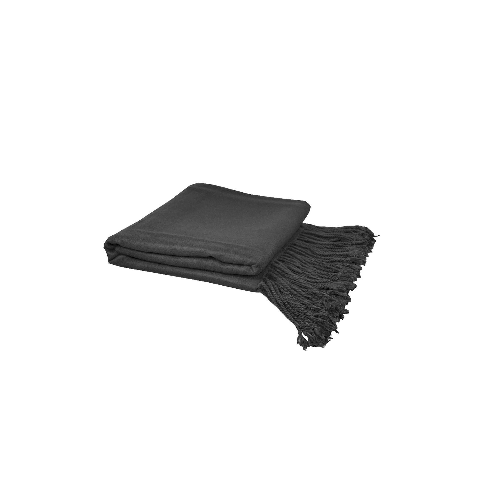 Luxury Bamboo Throw Blanket - Charcoal gallery detail image