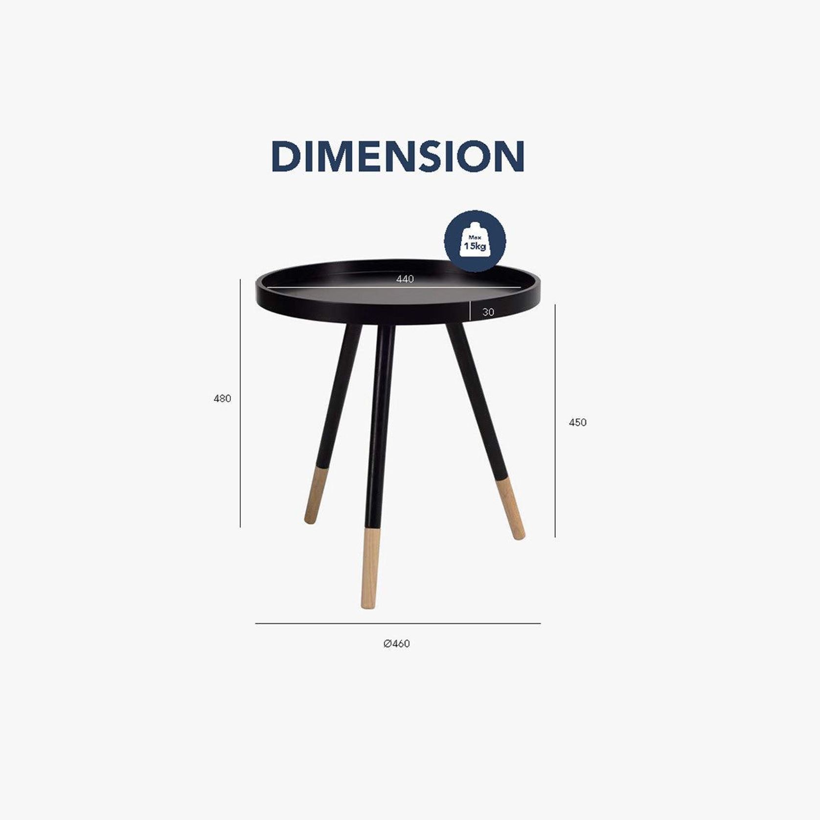 INNIS Side Table - White gallery detail image