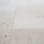12mm Ivory Travertine French Pattern Tiles - Tumbled gallery detail image