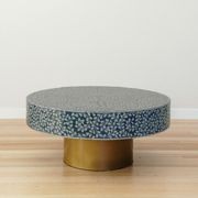 Amelia Mother of Pearl Inlay Coffee Table - Blue gallery detail image