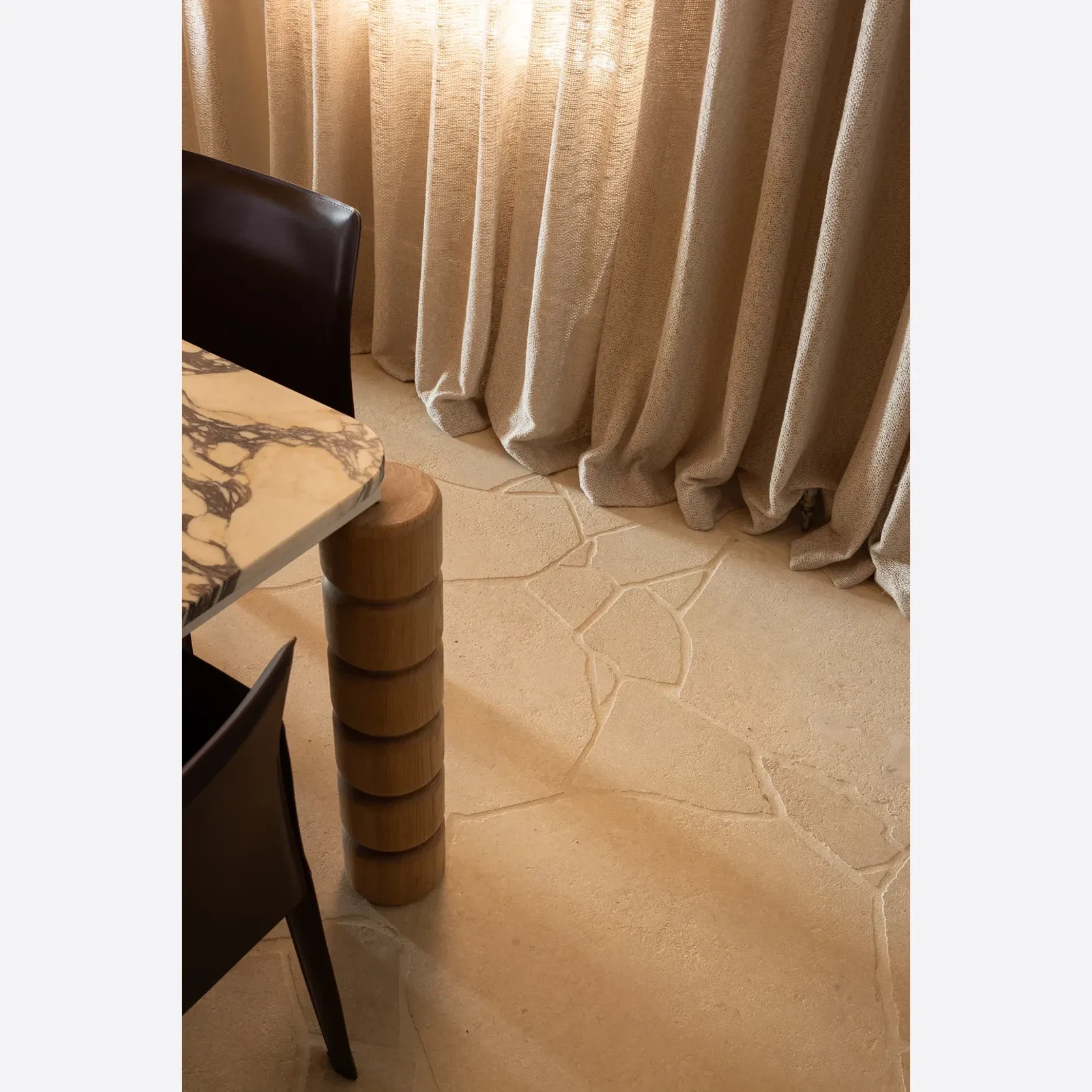 Crema Novelda Sandblasted Limestone Crazy Paving gallery detail image