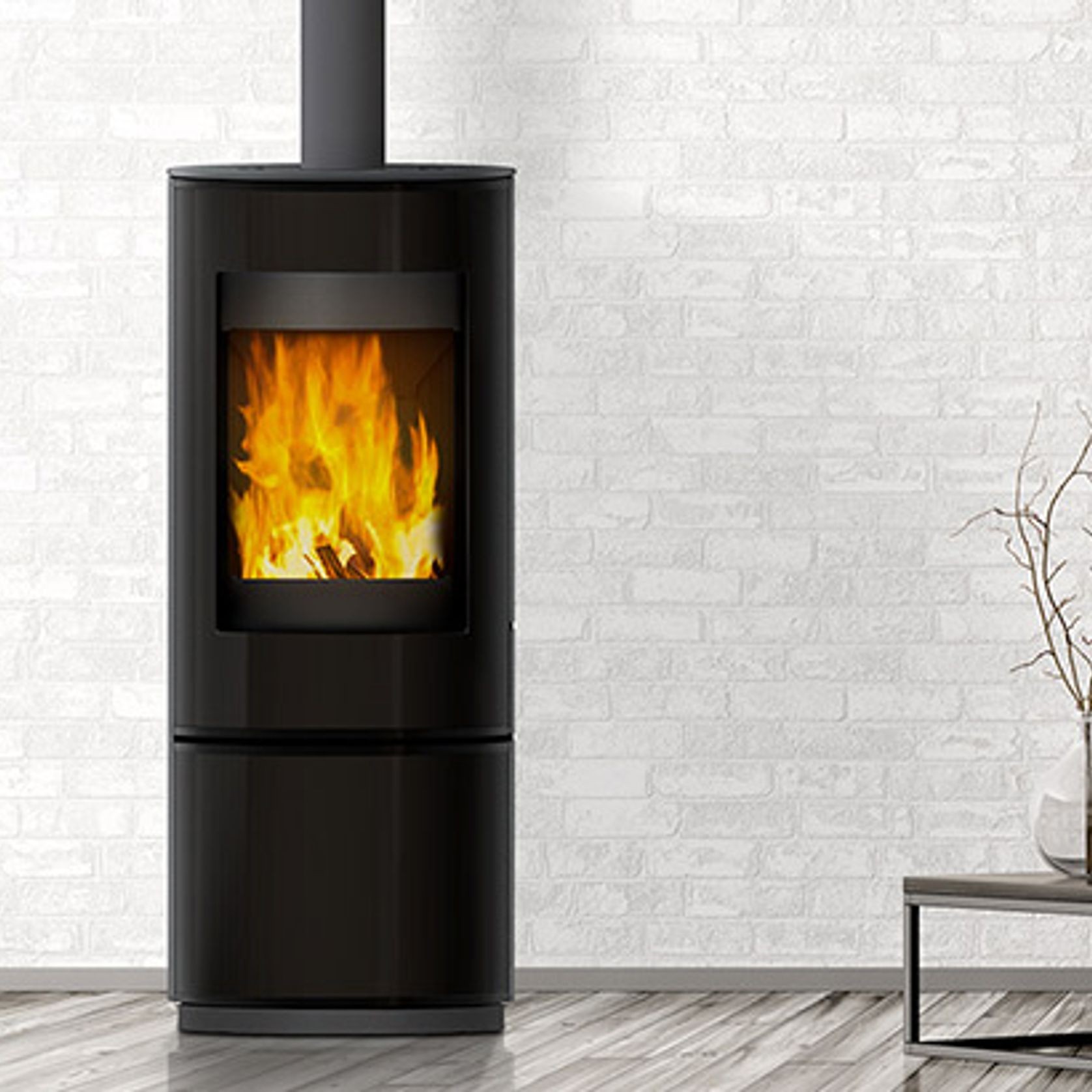 VisionLINE Circle Slow Combustion Fireplace gallery detail image