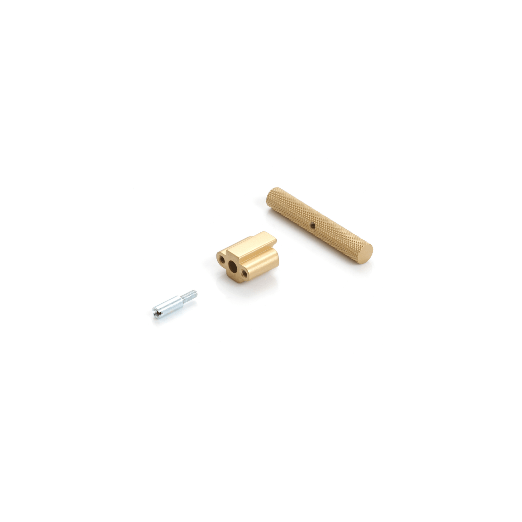 Arezzo Knurled Bar Handle - Double Fixing Post Only gallery detail image