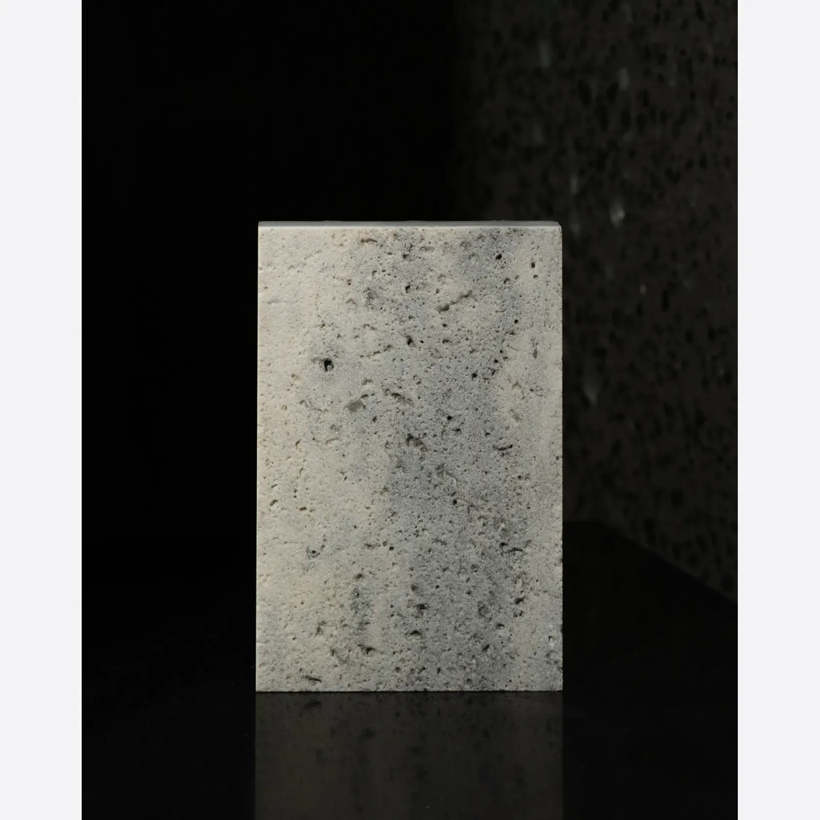 Light Silver Brown Sandblasted Travertine Porcelia gallery detail image
