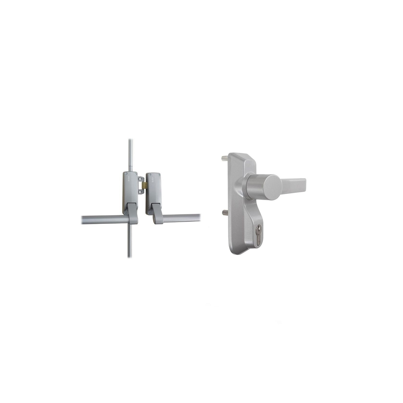 Briton Panic Bar Pack Outside Lever with Cylinder gallery detail image