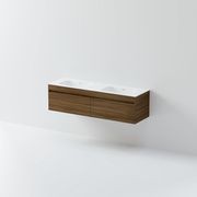 Code Luxe 1800 Wall Hung Double Basin Vanity | 2 Drawer gallery detail image