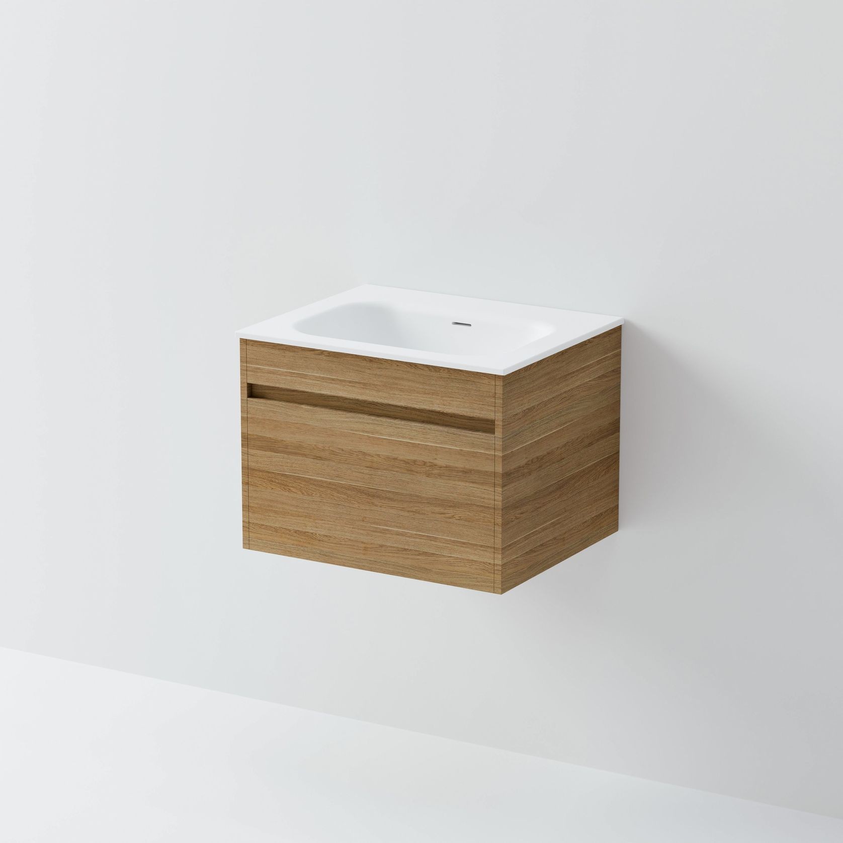 Code Luxe 600 Wall Hung Vanity | Single Drawer gallery detail image