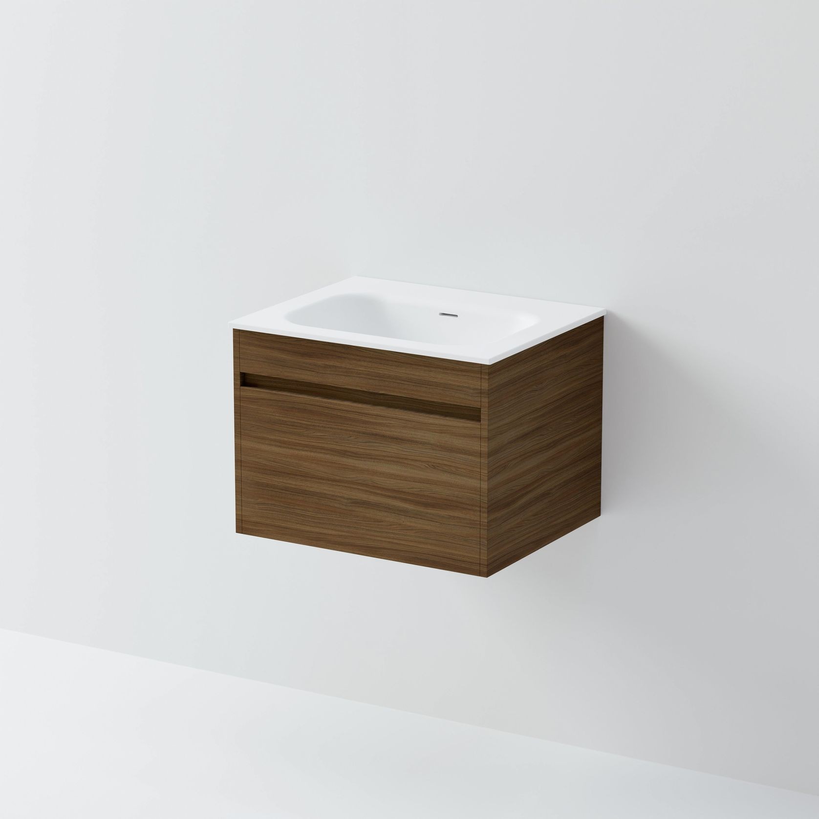 Code Luxe 600 Wall Hung Vanity | Single Drawer gallery detail image