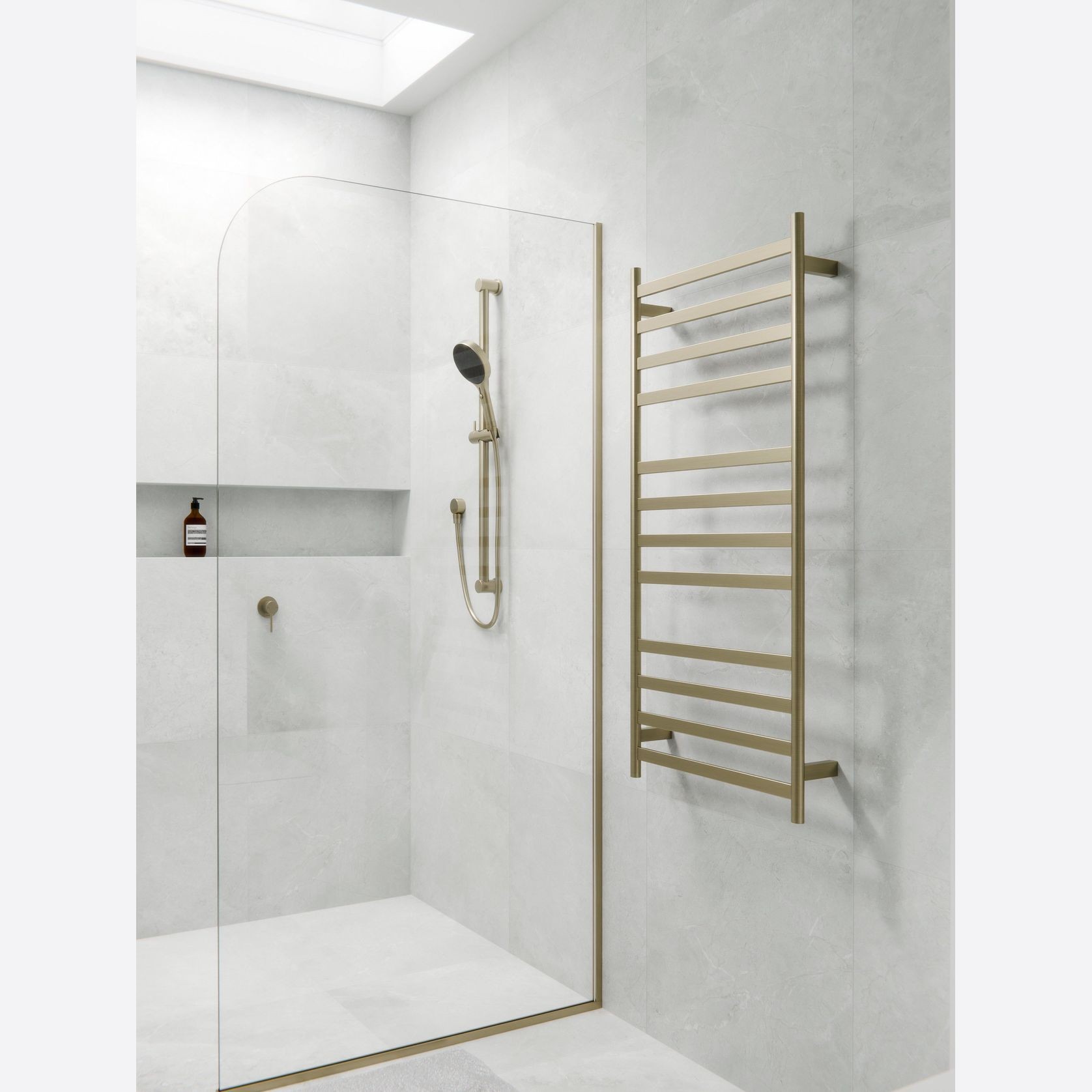 Lineare Heated Towel Ladder 1200 x 500mm gallery detail image