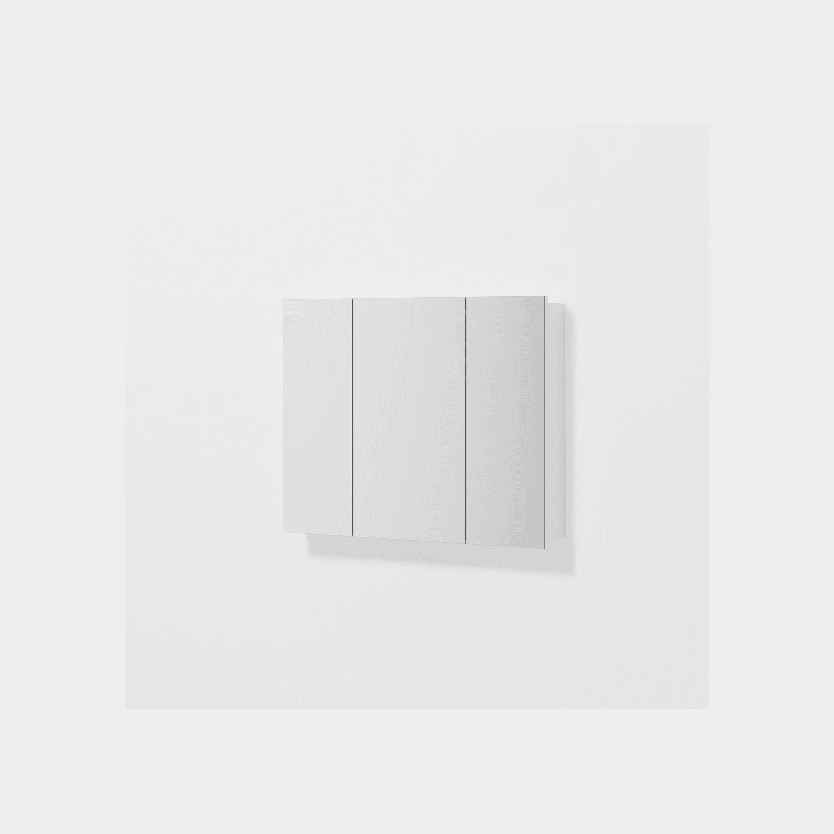 Luxe 900mm Mirror Cabinet With Demister | 3 Door gallery detail image