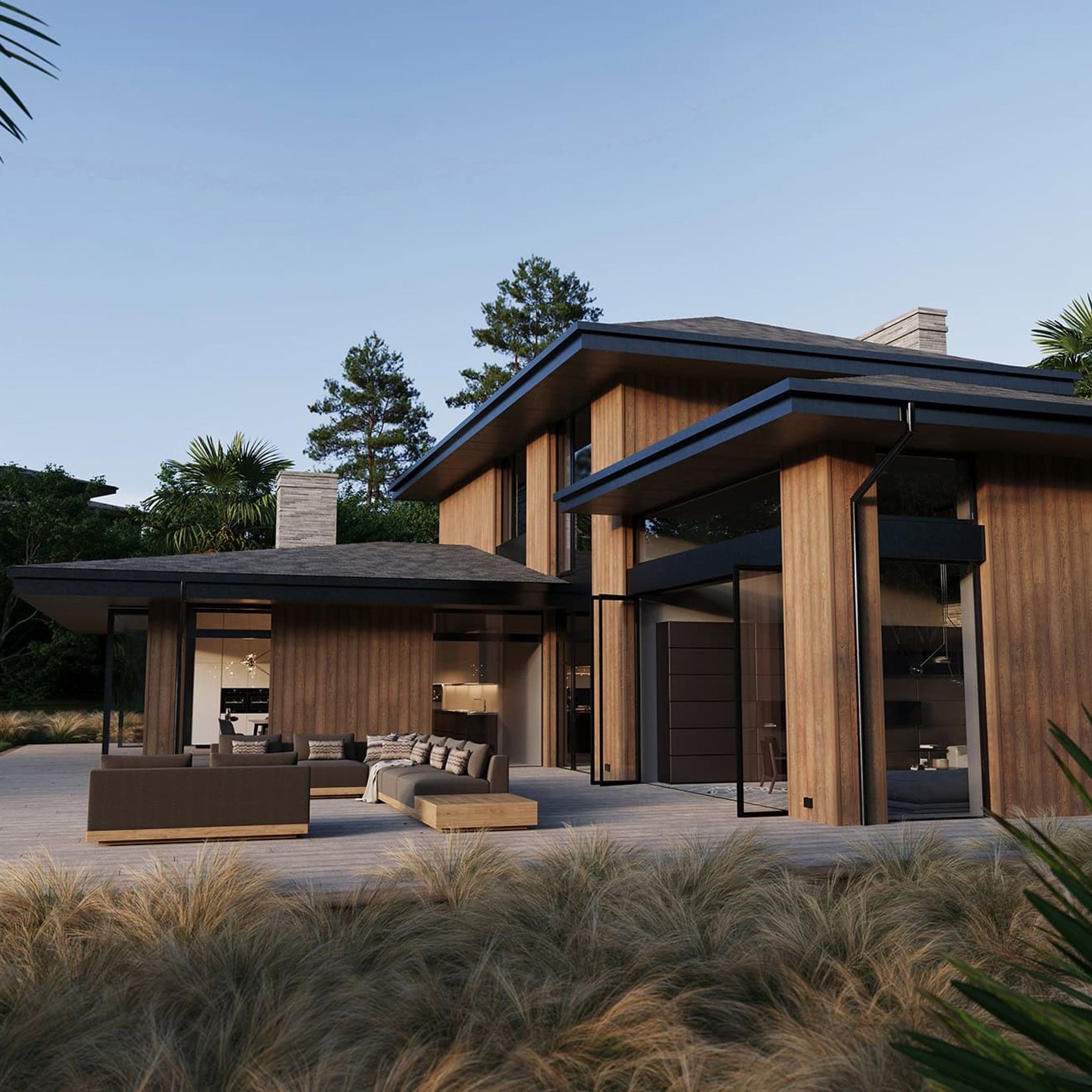 Millboard Envello Shadow Line+ Cladding | Coppered Oak gallery detail image