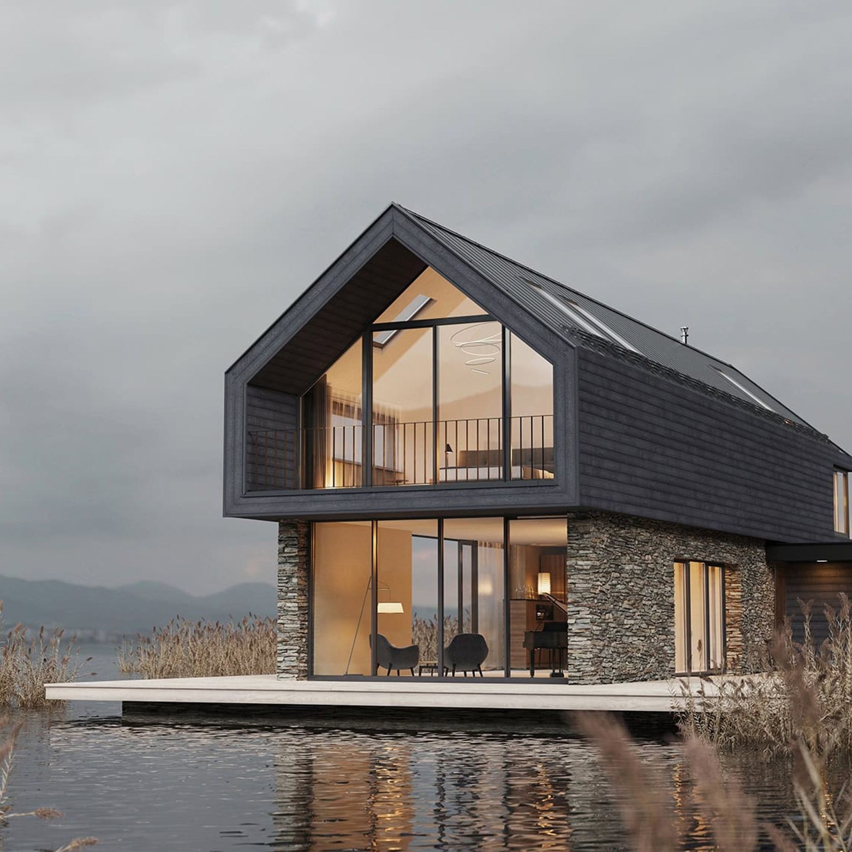 Millboard Envello Shadow Line+ Cladding | Anthracite gallery detail image