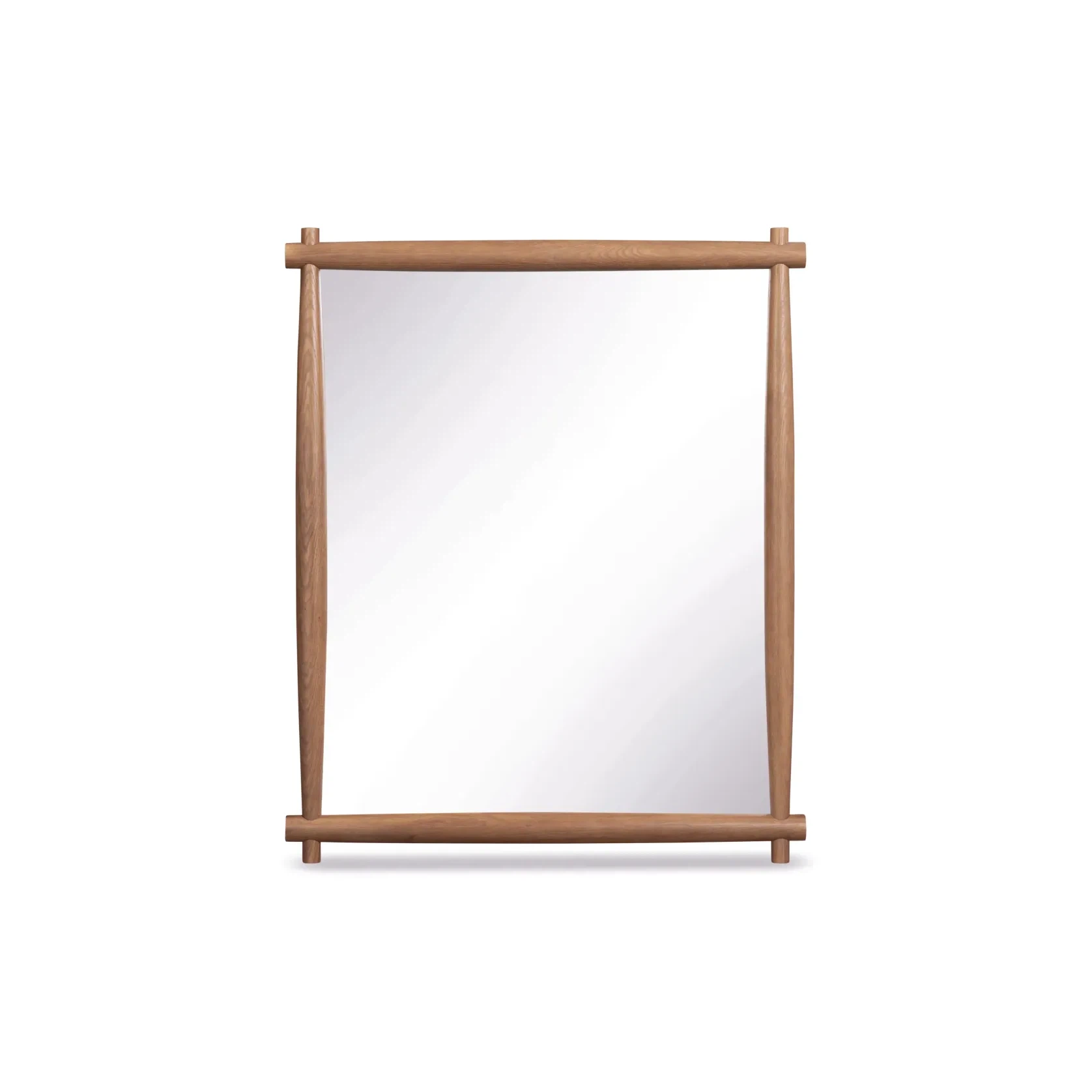 Brim Wall Mirror - Deep Oak gallery detail image