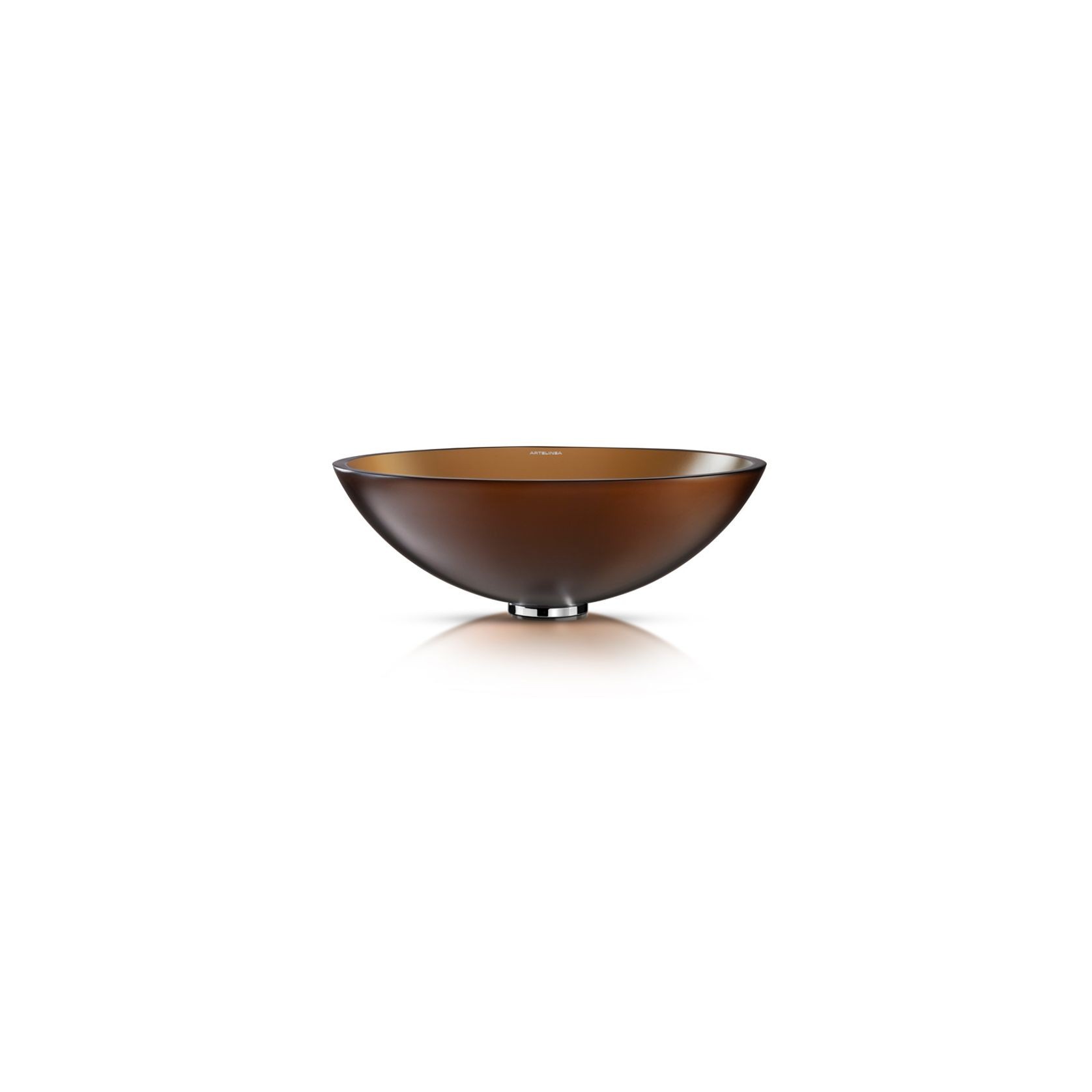 Milano 430 Round Vessel Basin Ambra Satin gallery detail image