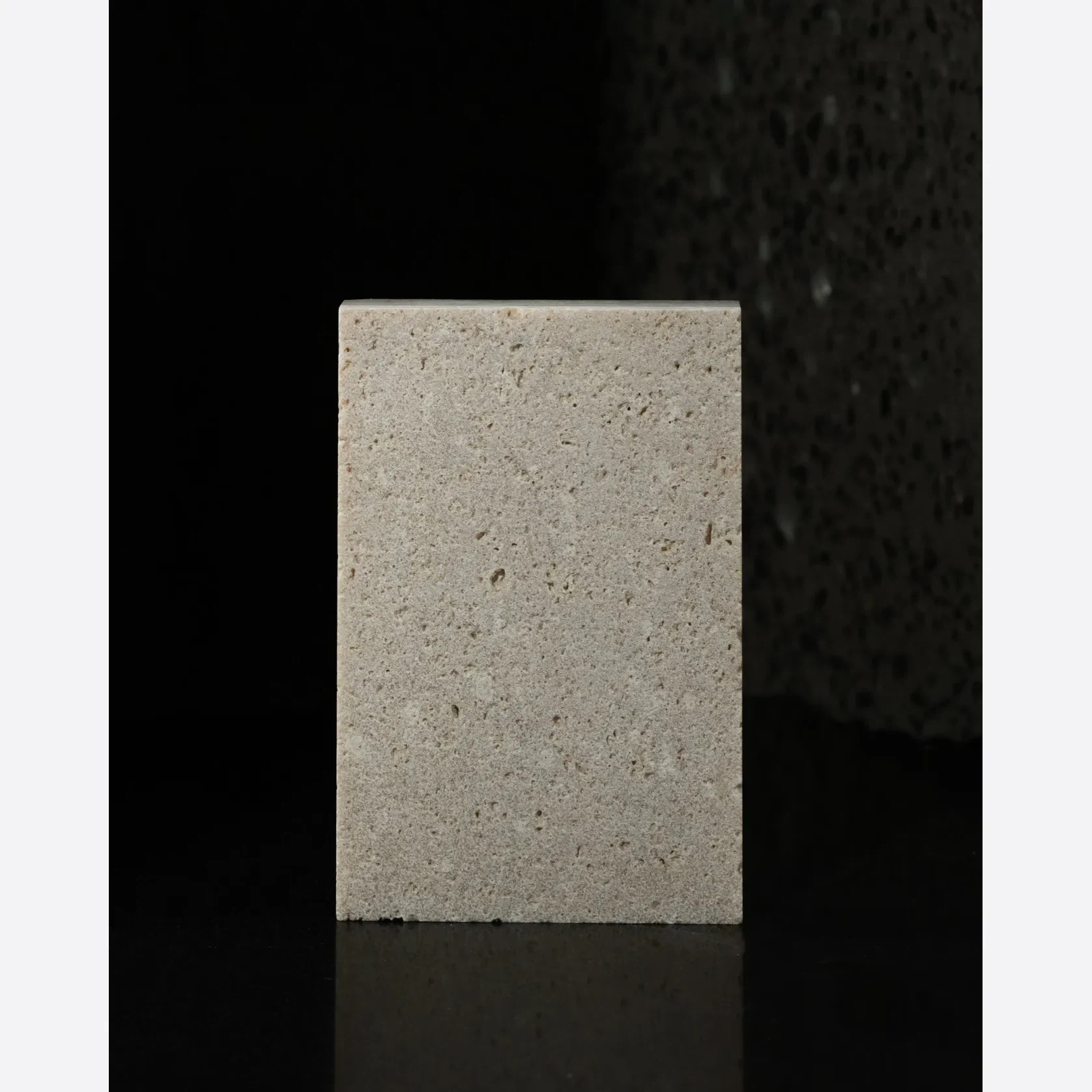 Mocca Sandblasted Travertine Porcelia gallery detail image