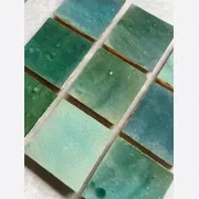 Atlas Blue Green Square Moroccan Zellige gallery detail image