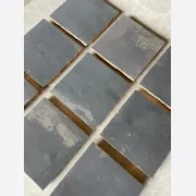 Dark Grey Square Moroccan Zellige gallery detail image