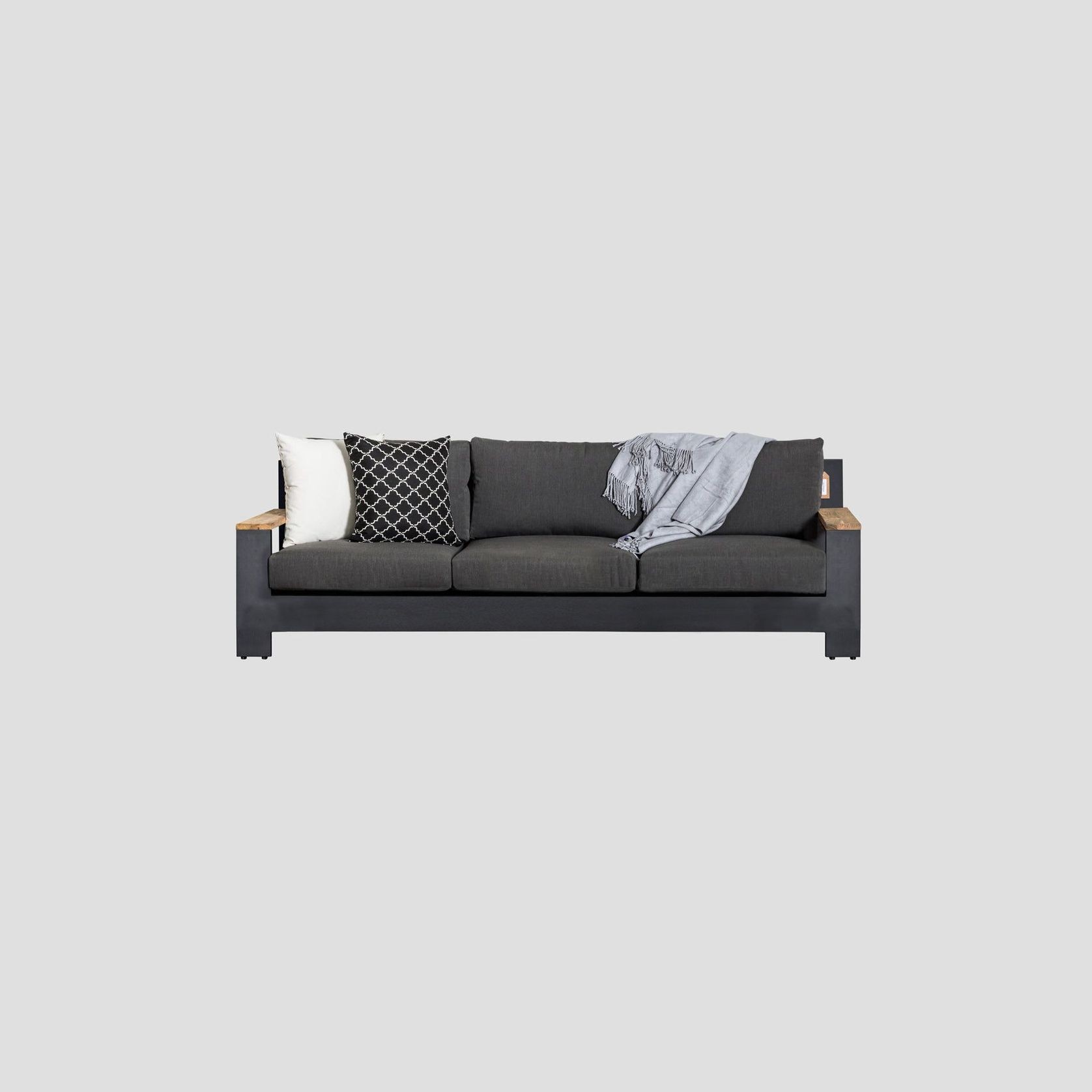 Mackenzie Alu Triple Sofa gallery detail image