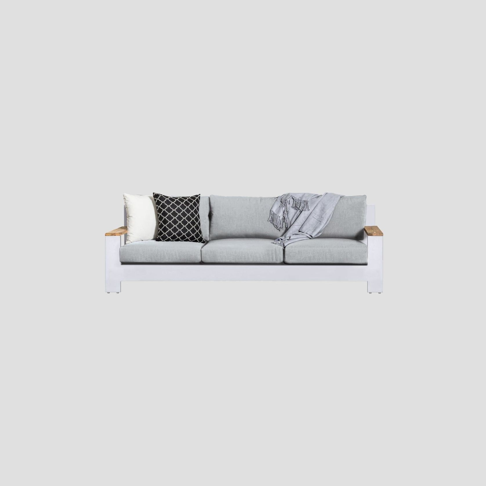 Mackenzie Alu Triple Sofa gallery detail image