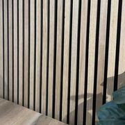 WOODFLEX Flexible Acoustic Wood Slat Wall Panel, Oak Veneer - 2700mm x 600mm gallery detail image
