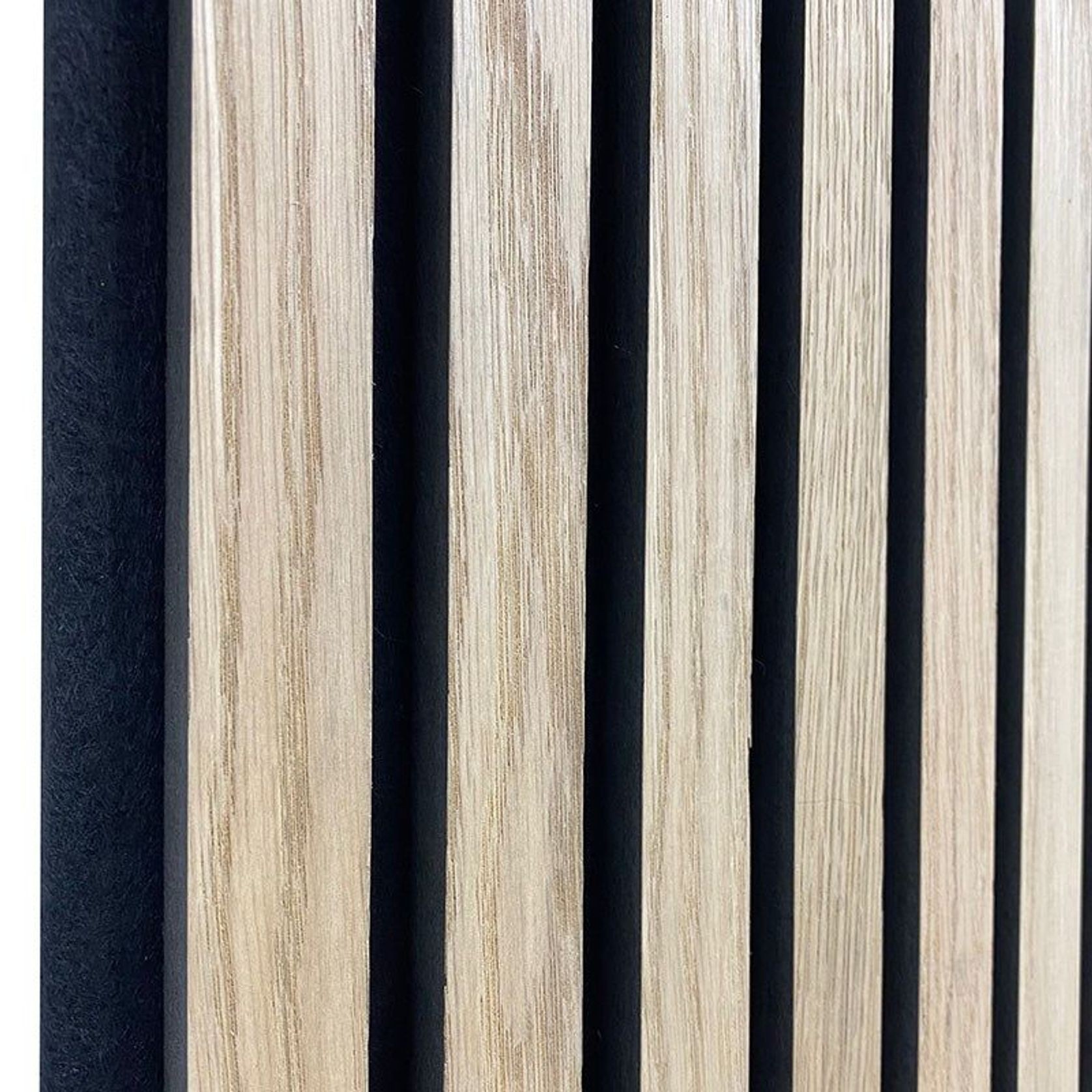 WOODFLEX Flexible Acoustic Wood Slat Wall Panel, Oak Veneer - 2700mm x 600mm gallery detail image