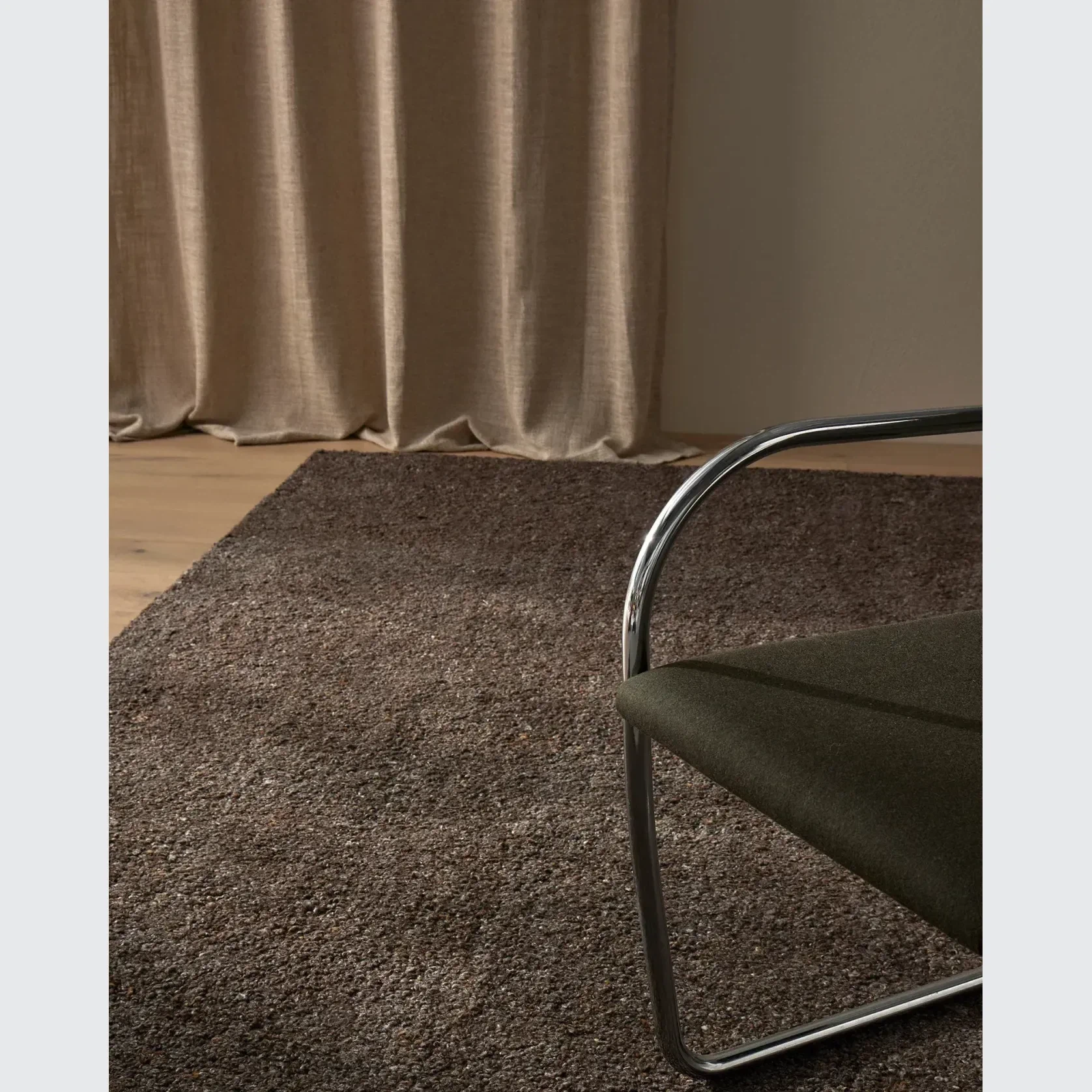 Weave Home Marceau Floor Rug - Chocolate | Wool Blend gallery detail image