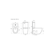 Flow Typhoon Standard BTW Toilet Suite gallery detail image