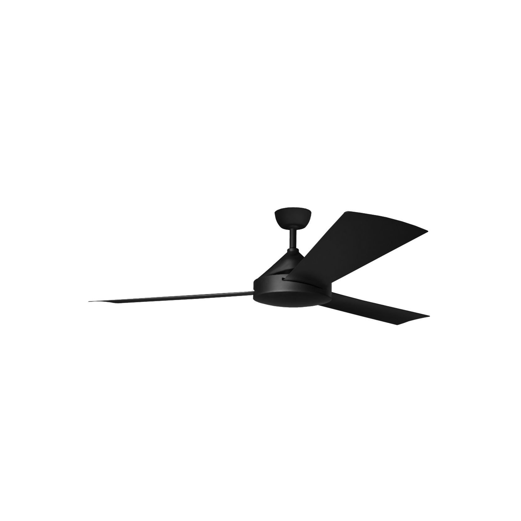 Contemporary Milano Matt Black (3 Blade) AC Motor Fan gallery detail image