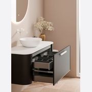 Nature 900 Vanity | Flat Slab Top & Axel Drawer Front gallery detail image