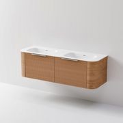 Nature 1500 Vanity | Double Inset Basin & Pillar Drawer Front gallery detail image