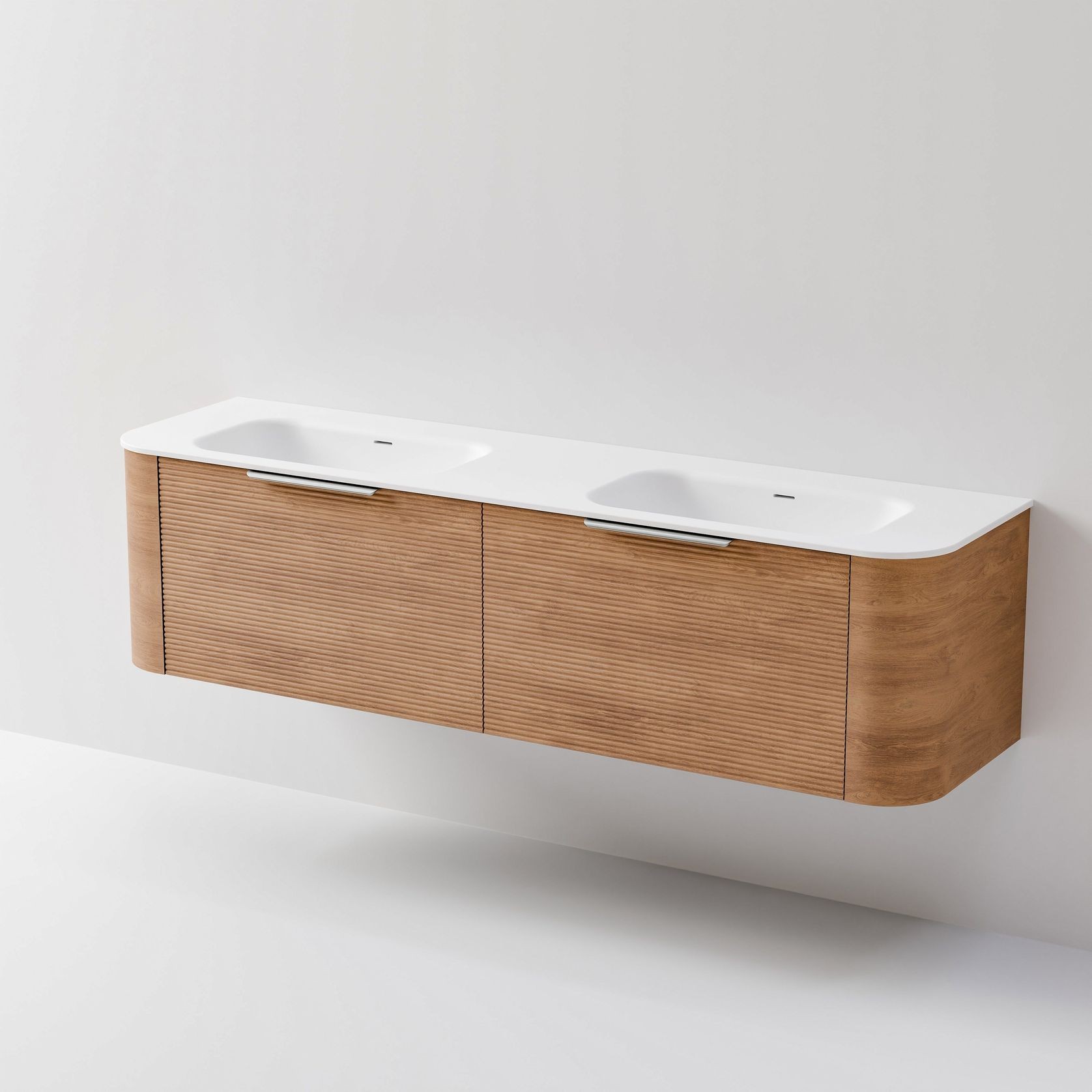Nature 1800 Vanity | Double Inset Basin & Orchard Drawer Front gallery detail image