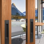 Mardeco 'M' Series Flush Pull Euro Lock Set Key Locking Black for Timber and Aluminum Doors BL8104/SET *No Cylinder* gallery detail image