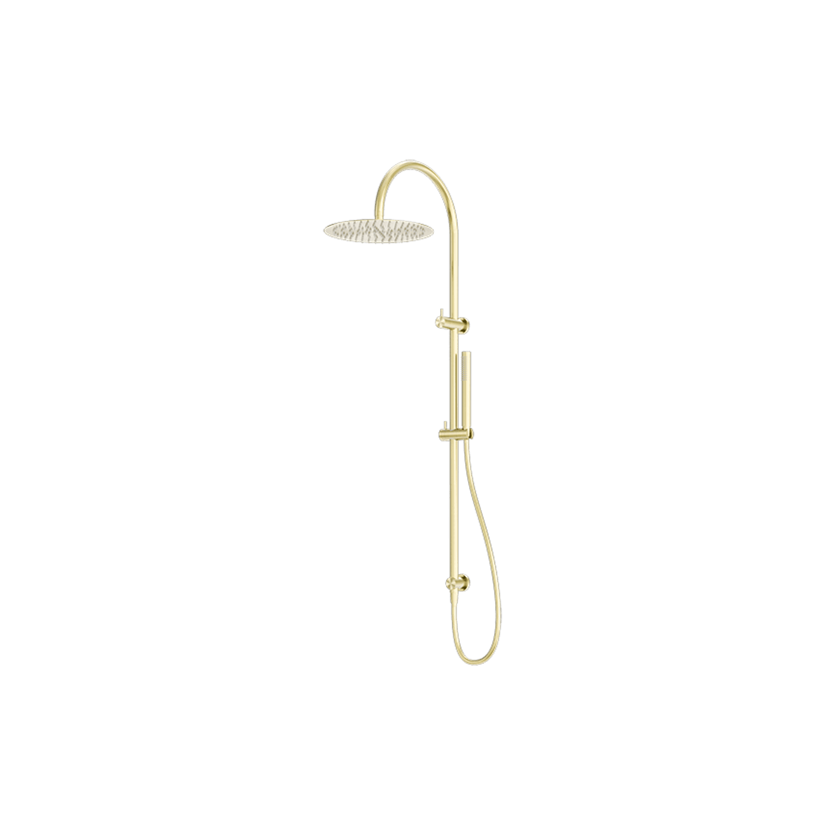 Zen SS316L Twin Shower | Brushed Gold gallery detail image