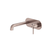 Zen SS316L Wall Basin/Bath Mixer 230mm Spout | Brushed Bronze gallery detail image